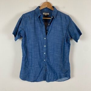 Tradlands Blue Chambray Short Sleeve Button Down Shirt